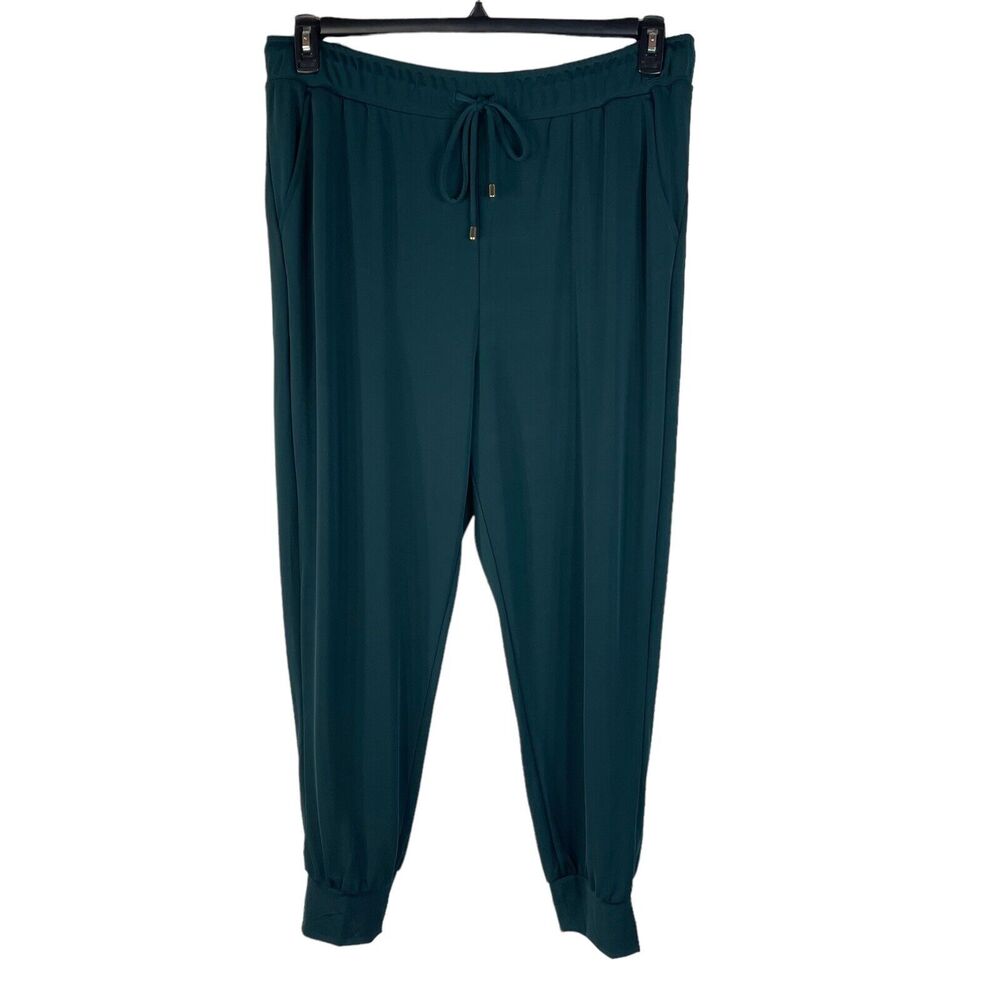 INC International Concepts XX-Large Jogger Pants Stretch Pockets High-Rise Green